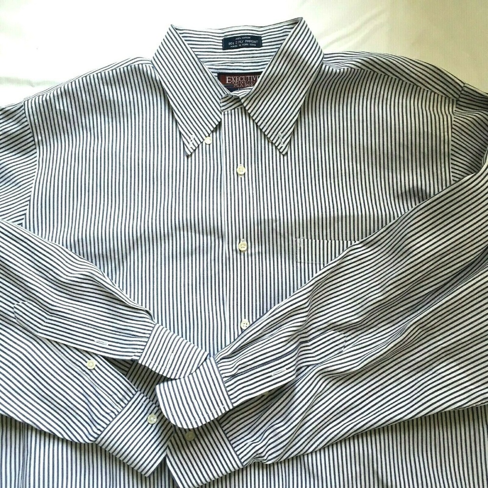Jos. A. Bank Mens 100% Cotton 2Ply Dress Shirt 17